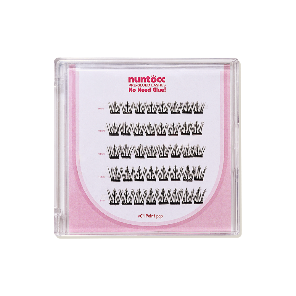 UNUCO nuntocc pre-glued eyelashes No need glue cluster lashes