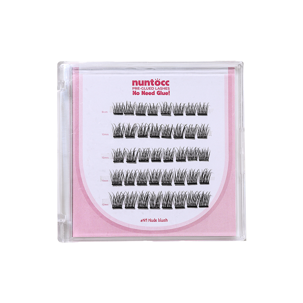 UNUCO nuntocc pre-glued eyelashes No need glue cluster lashes